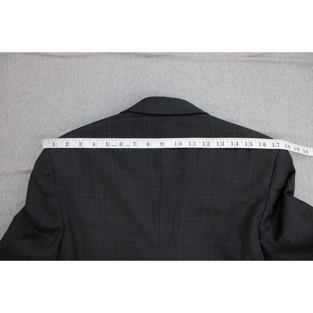 Lauren Ralph Lauren Blazer Men 36R Windowpane 100% Wool 2-Button Single Breast - Picture 8 of 9